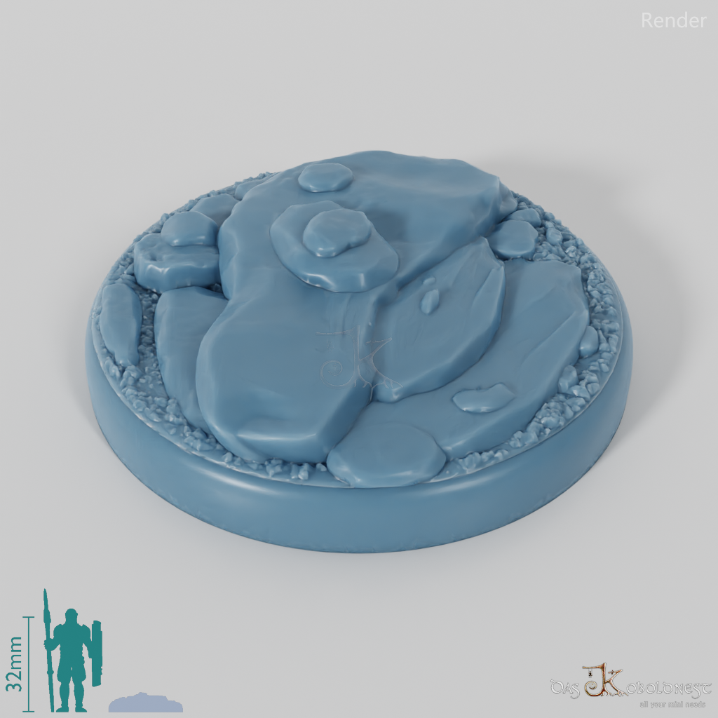 Bases with Flat Rocks (Round)