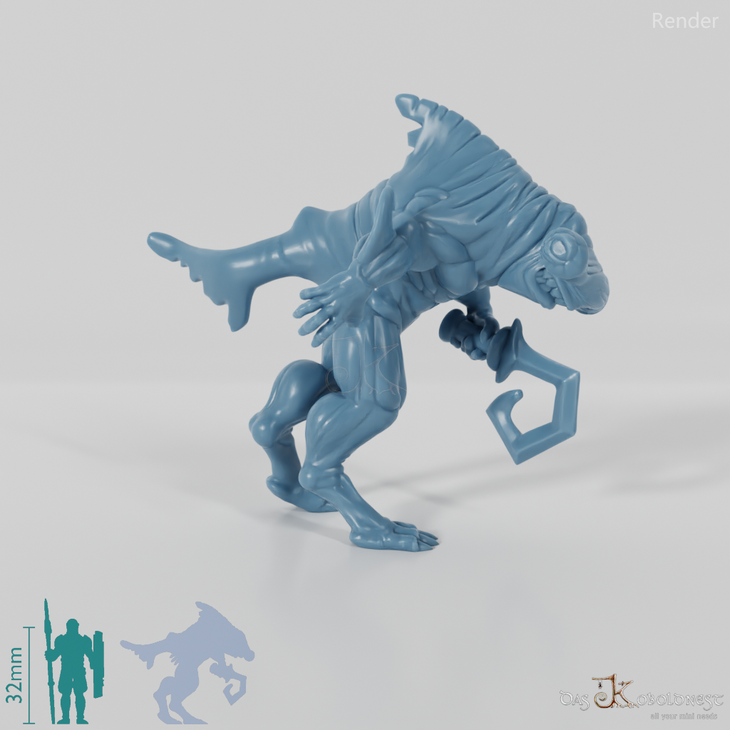 Shark People with Blade (Hammerhead Shark)