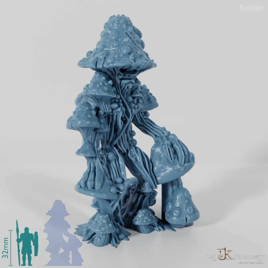Slender mushroom creature