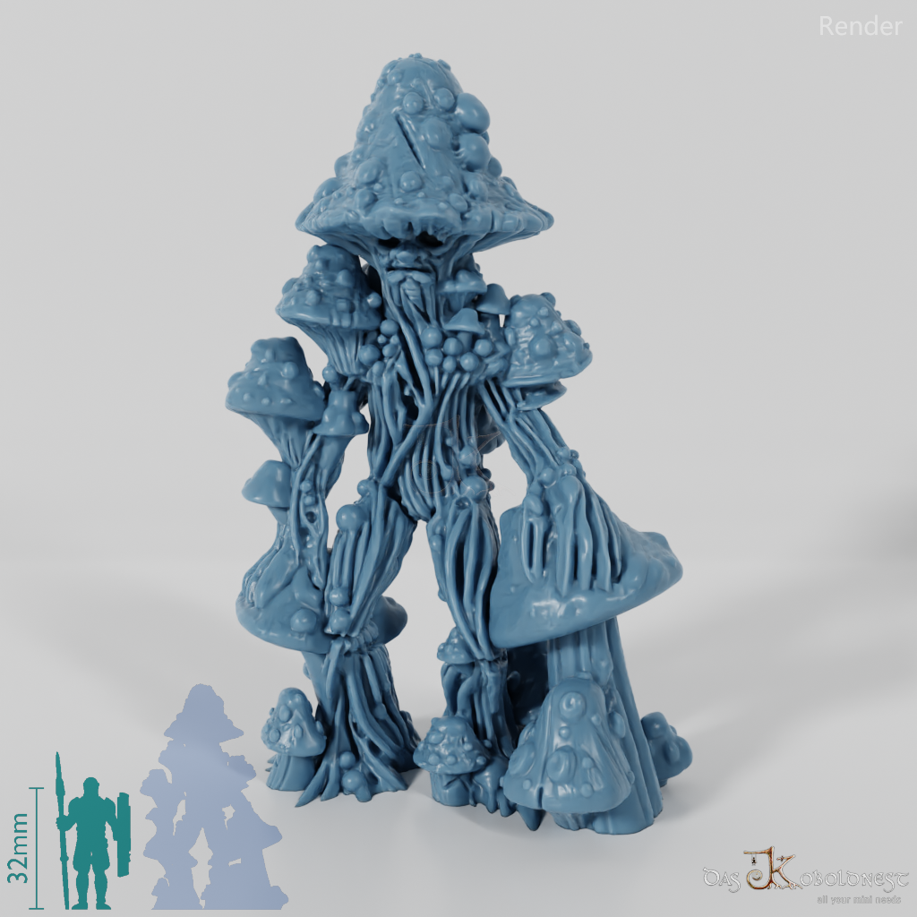 Slender mushroom creature