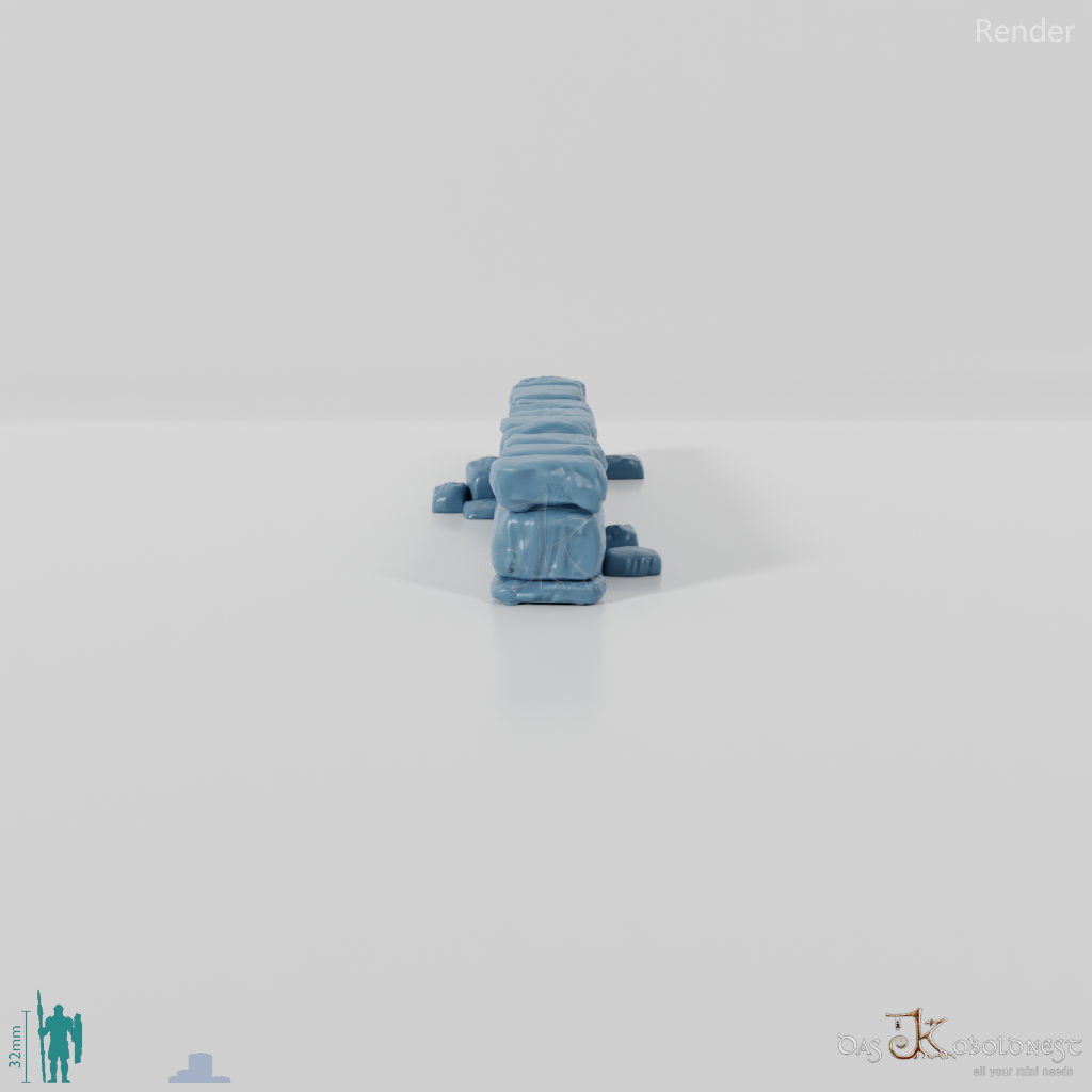 Wall - dilapidated natural stone wall 07