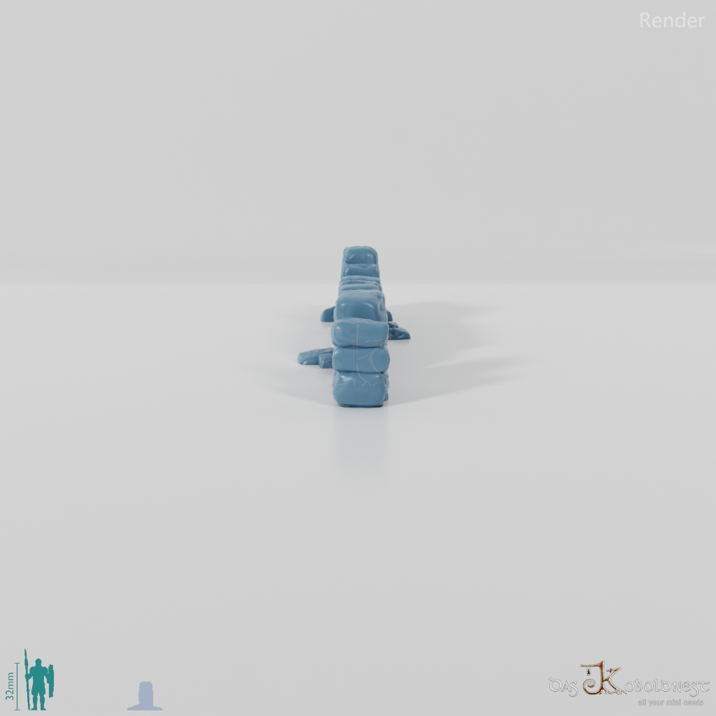 Wall - dilapidated natural stone wall 08