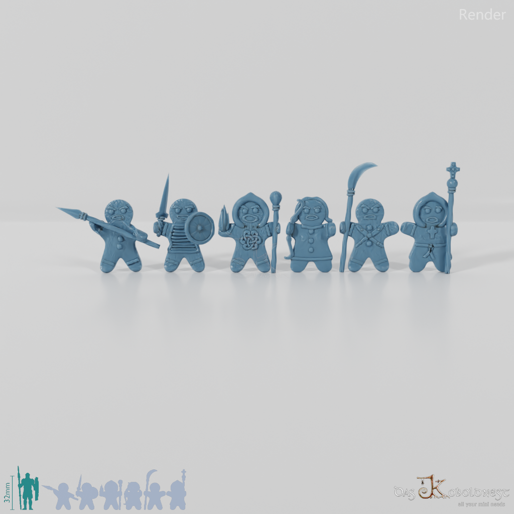 Army of gingerbread men