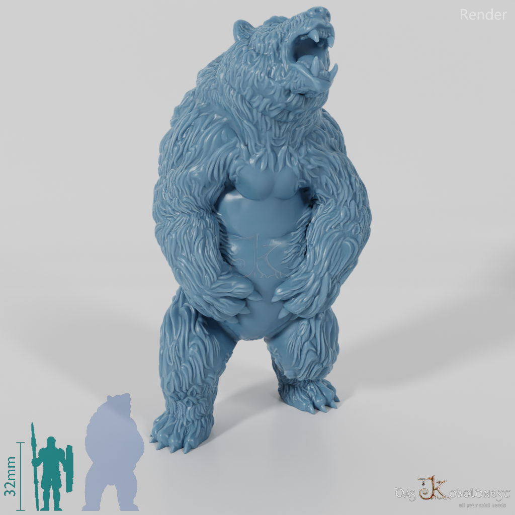 Shaggy polar bear