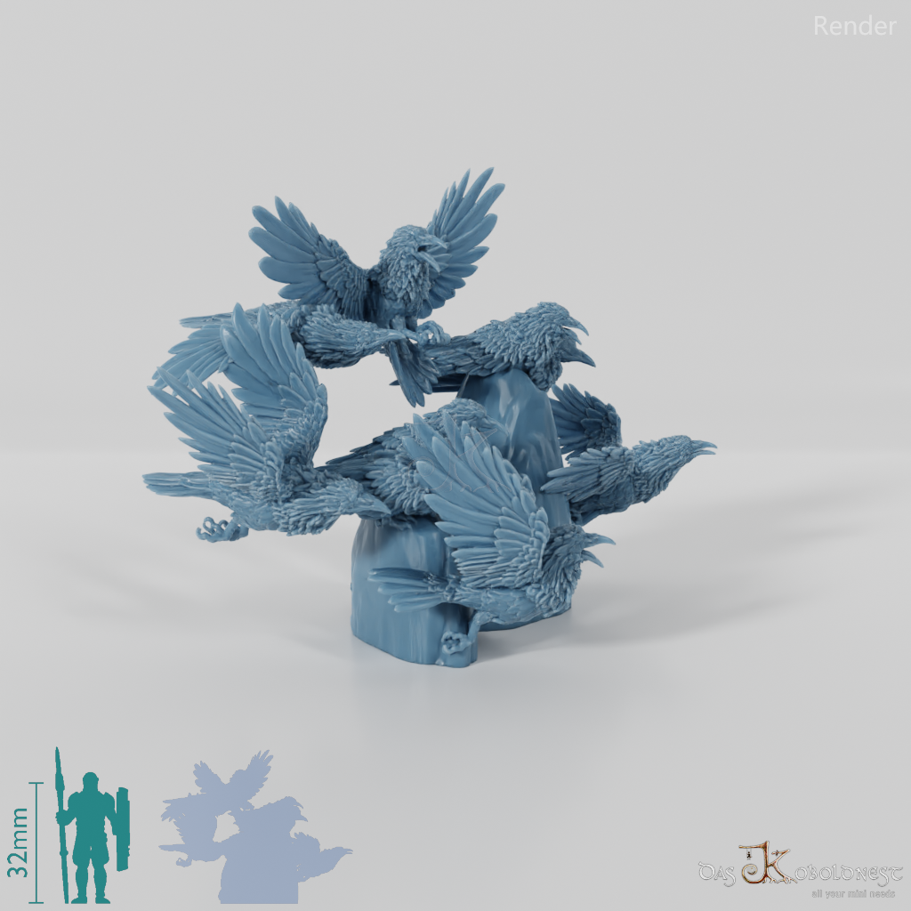 Raven - Wild flock of ravens 03