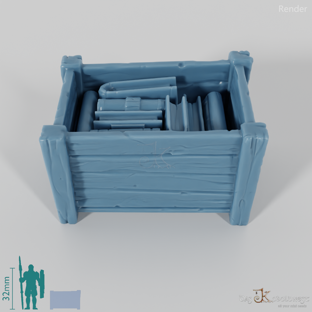 Box - Large transport box with books 02