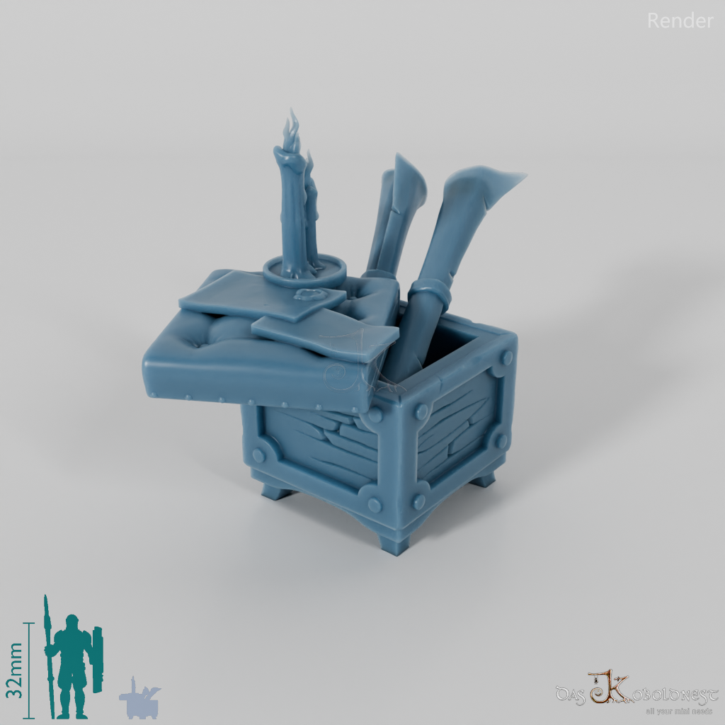 Cartography - box with padded lid