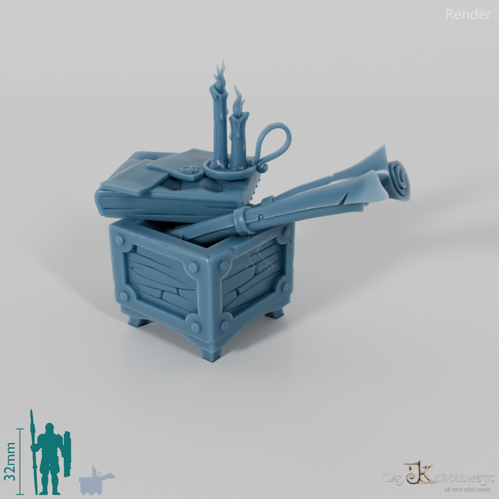 Cartography - box with padded lid