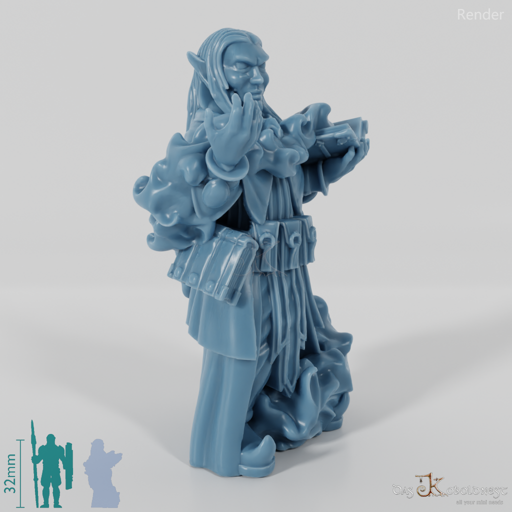 Dark elf wizard