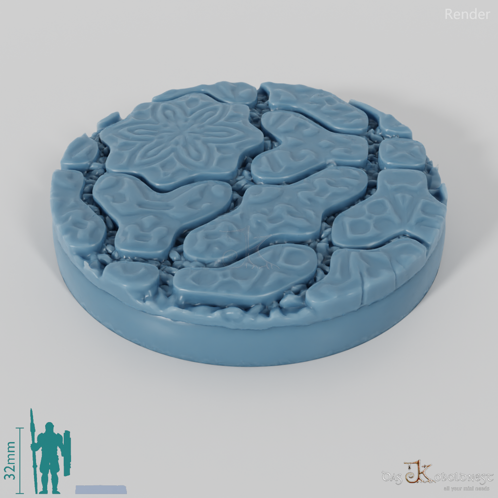 Decorative paving stone bases (round)