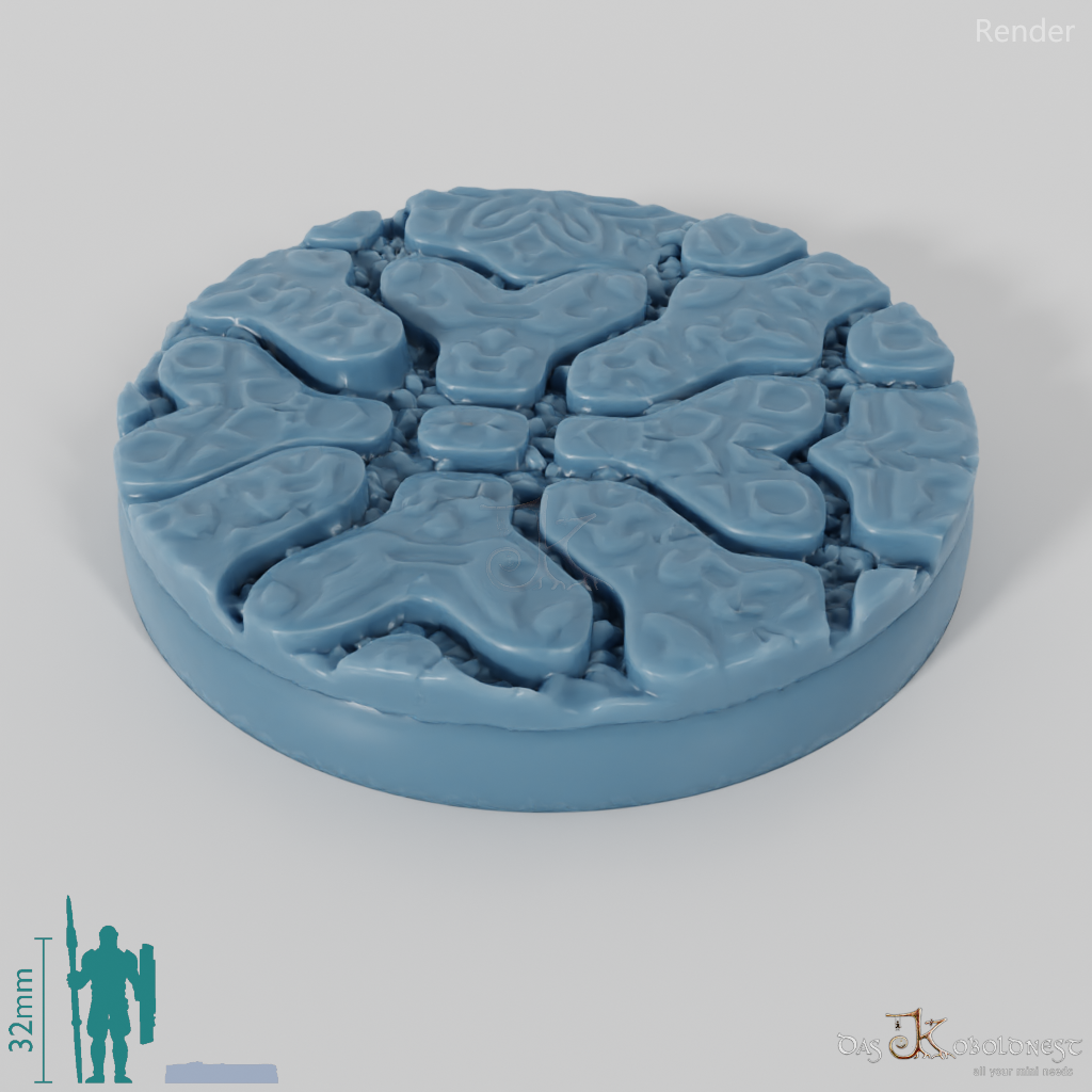 Decorative paving stone bases (round)