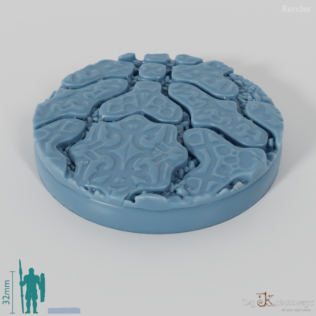 Decorative paving stone bases (round)