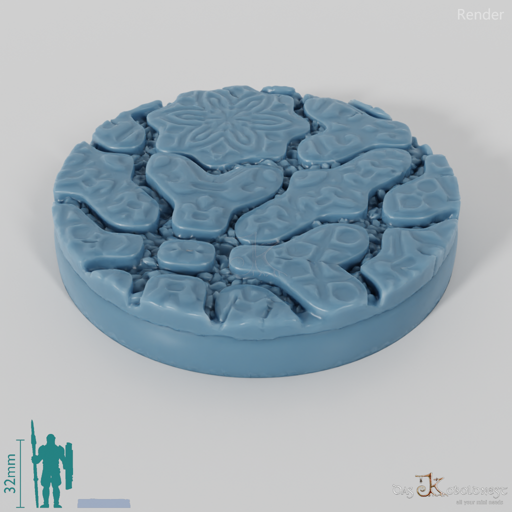 Decorative paving stone bases (round)