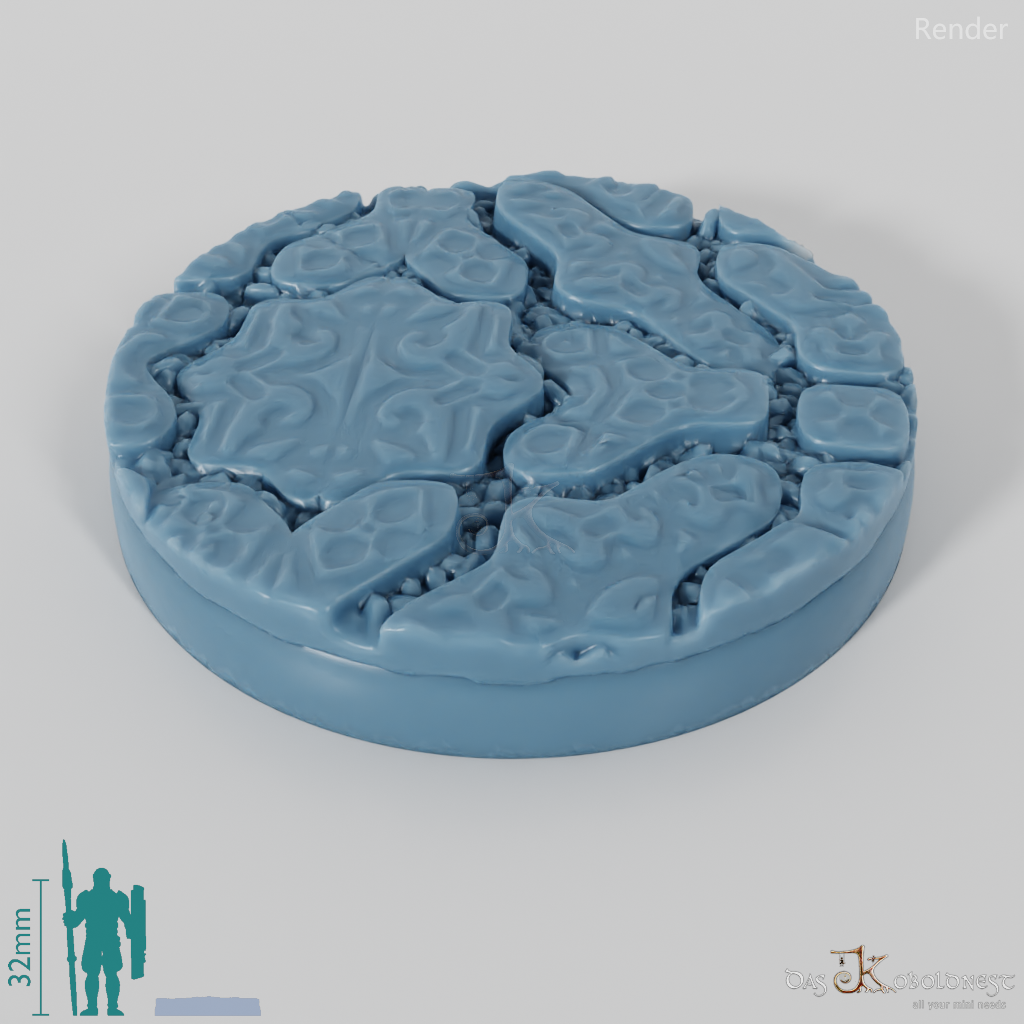 Decorative paving stone bases (round)