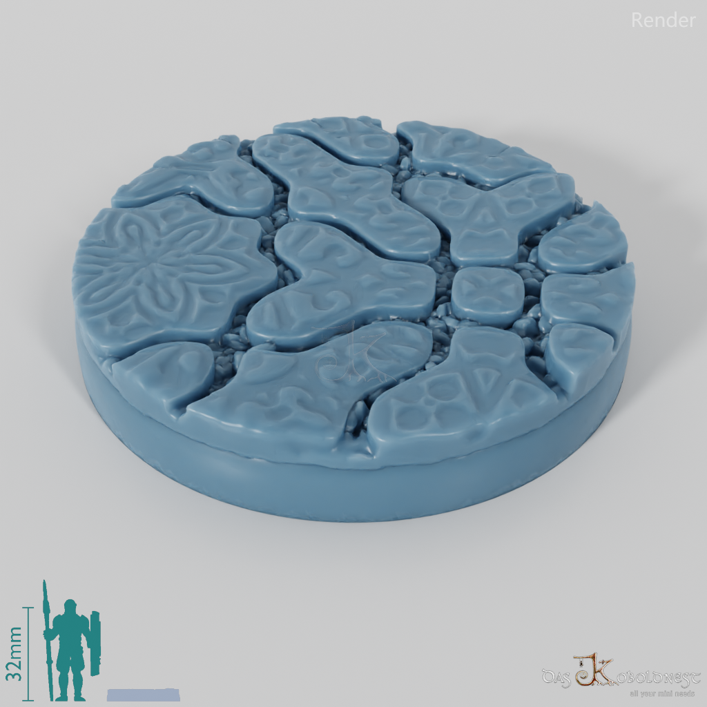 Decorative paving stone bases (round)