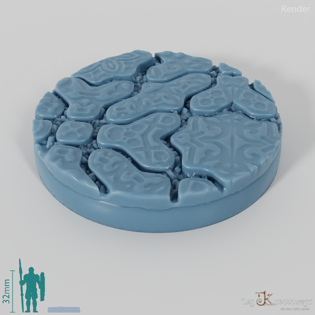 Decorative paving stone bases (round)