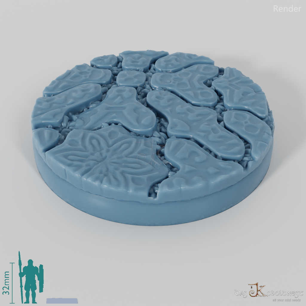 Decorative paving stone bases (round)