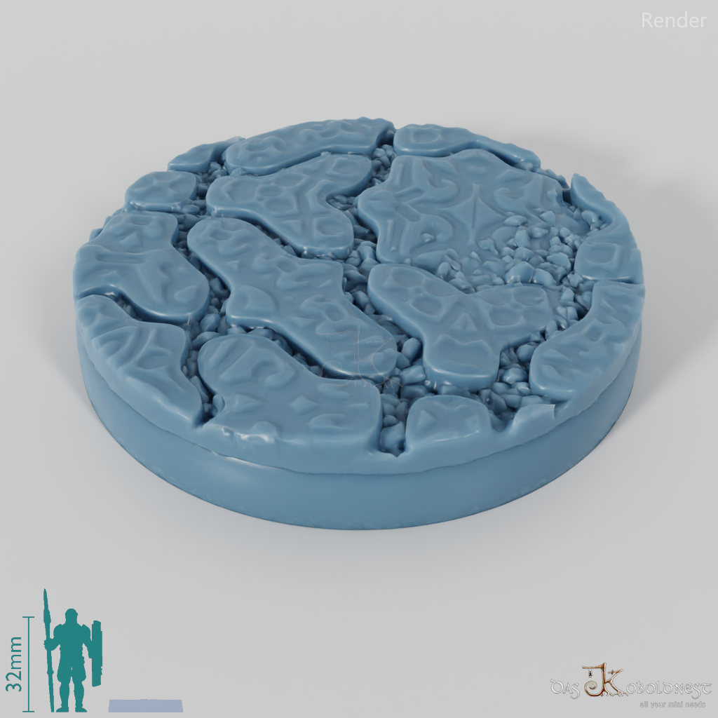 Decorative paving stone bases (round)