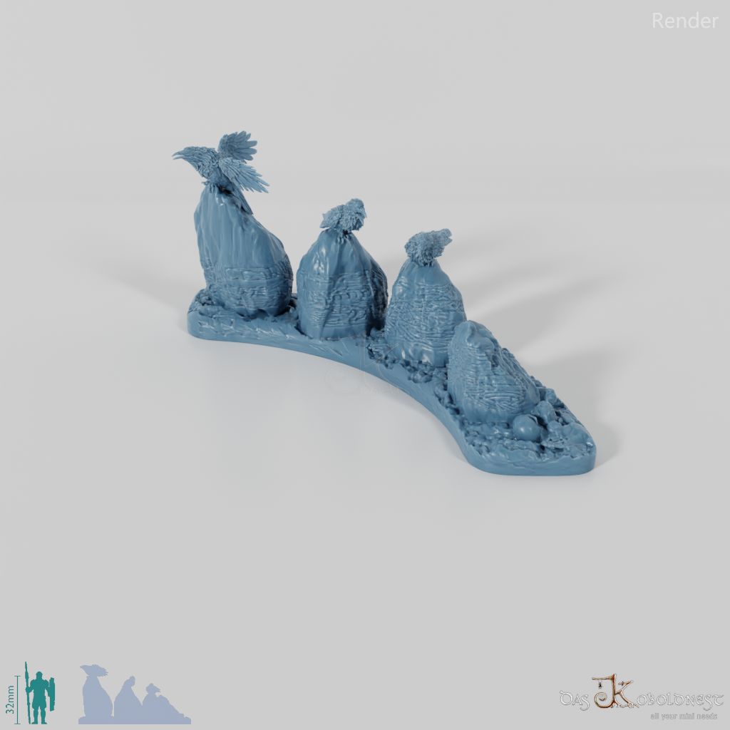 Kleiner Ritualkreis des Tiefenwalds - Segment C mit Raben