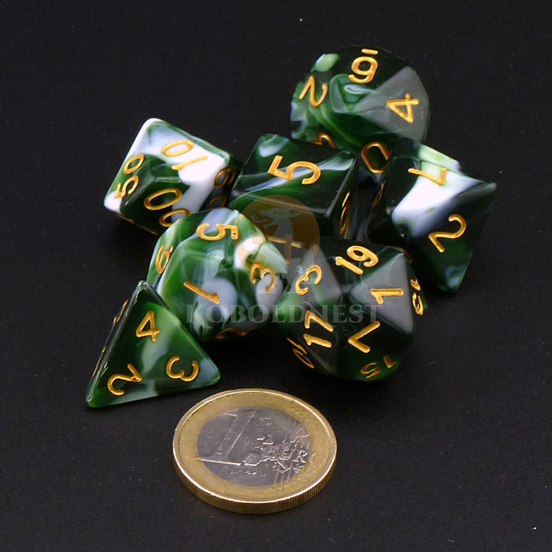 Dice_Polyhedral_Set_Standard_Green-White_Heap_Scale.png