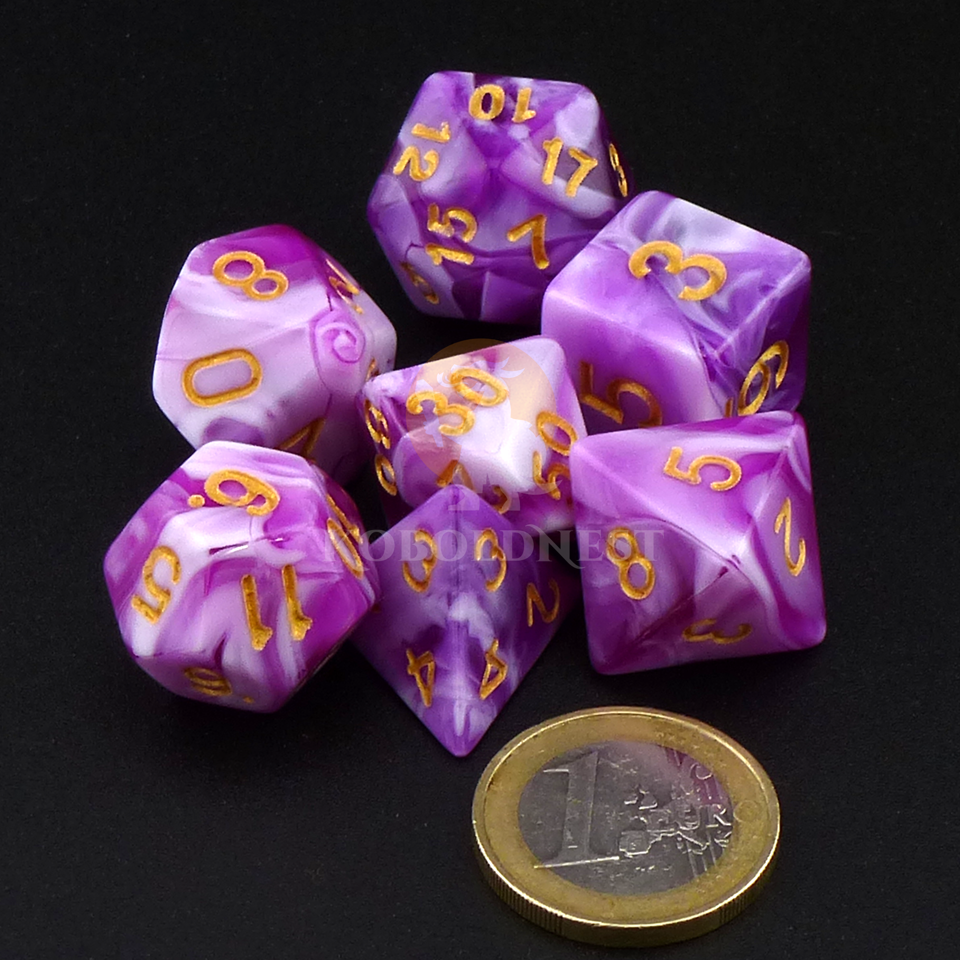 Dice_Polyhedral_Set_Standard_Purple-White_Heap_Scale.png
