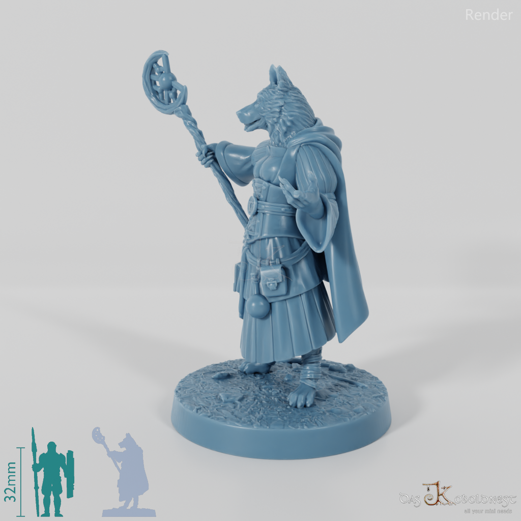 Dogfolk Mage - Border Collie