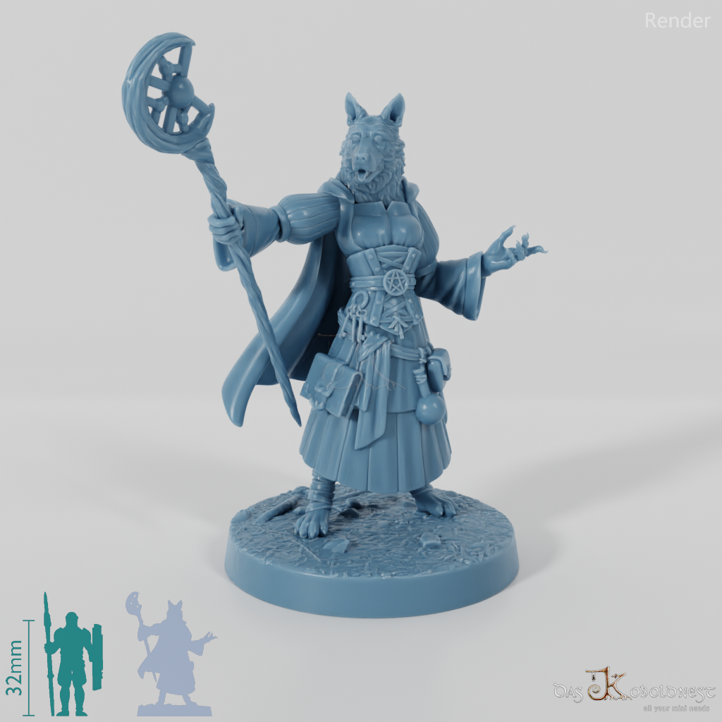 Dogfolk Mage - Border Collie