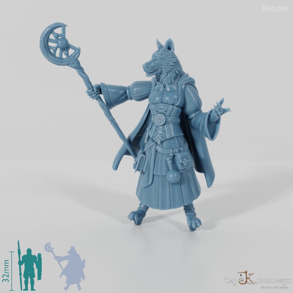 Dogfolk Mage - Border Collie