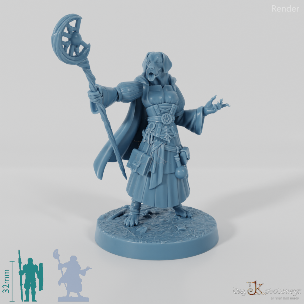 Dogfolk Mage - Golden Retriever