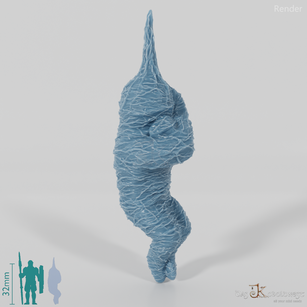 Coiled body, hanging