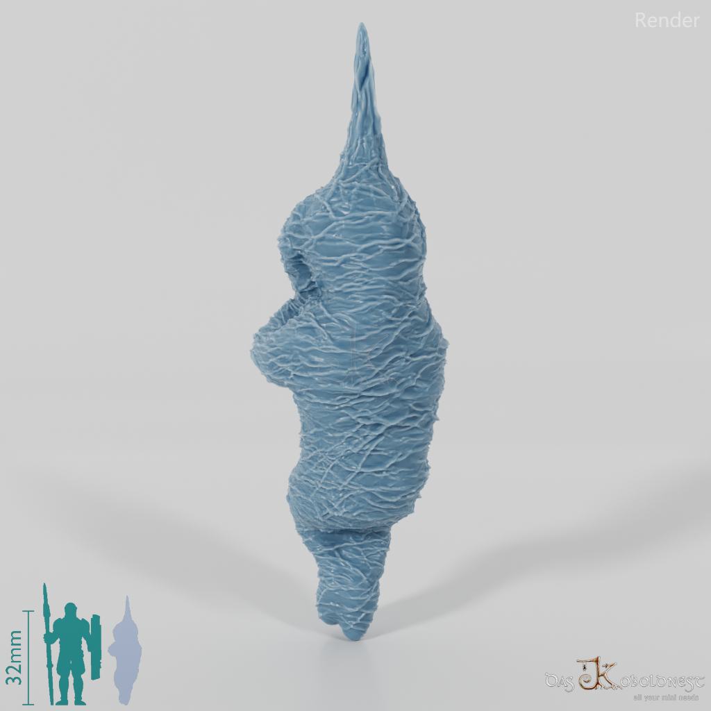 Coiled body, hanging