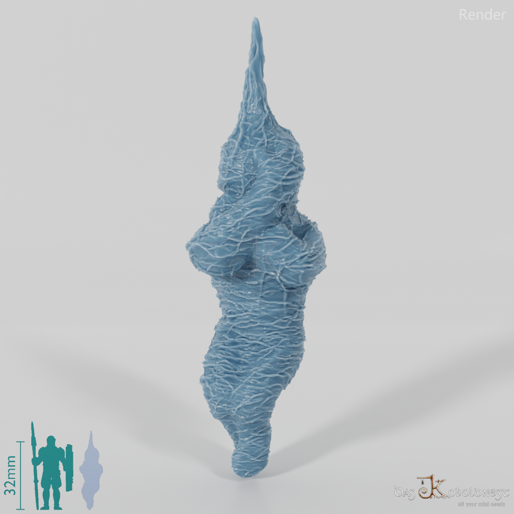 Coiled body, hanging