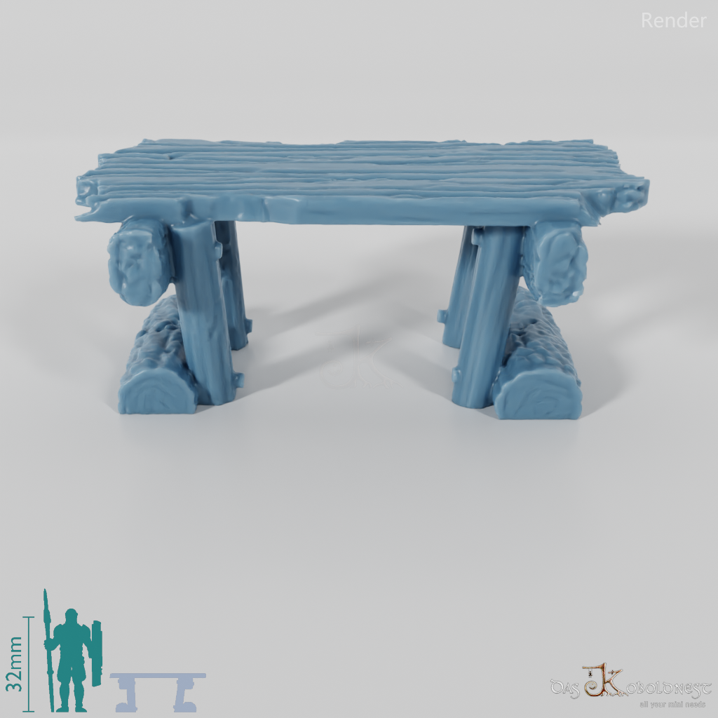 Table - Rough-hewn table 01