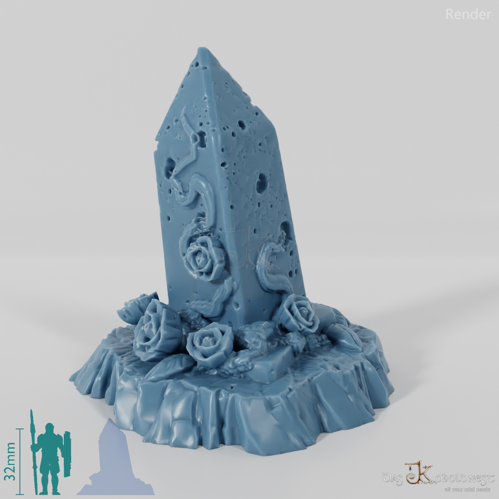 Weathered obelisks