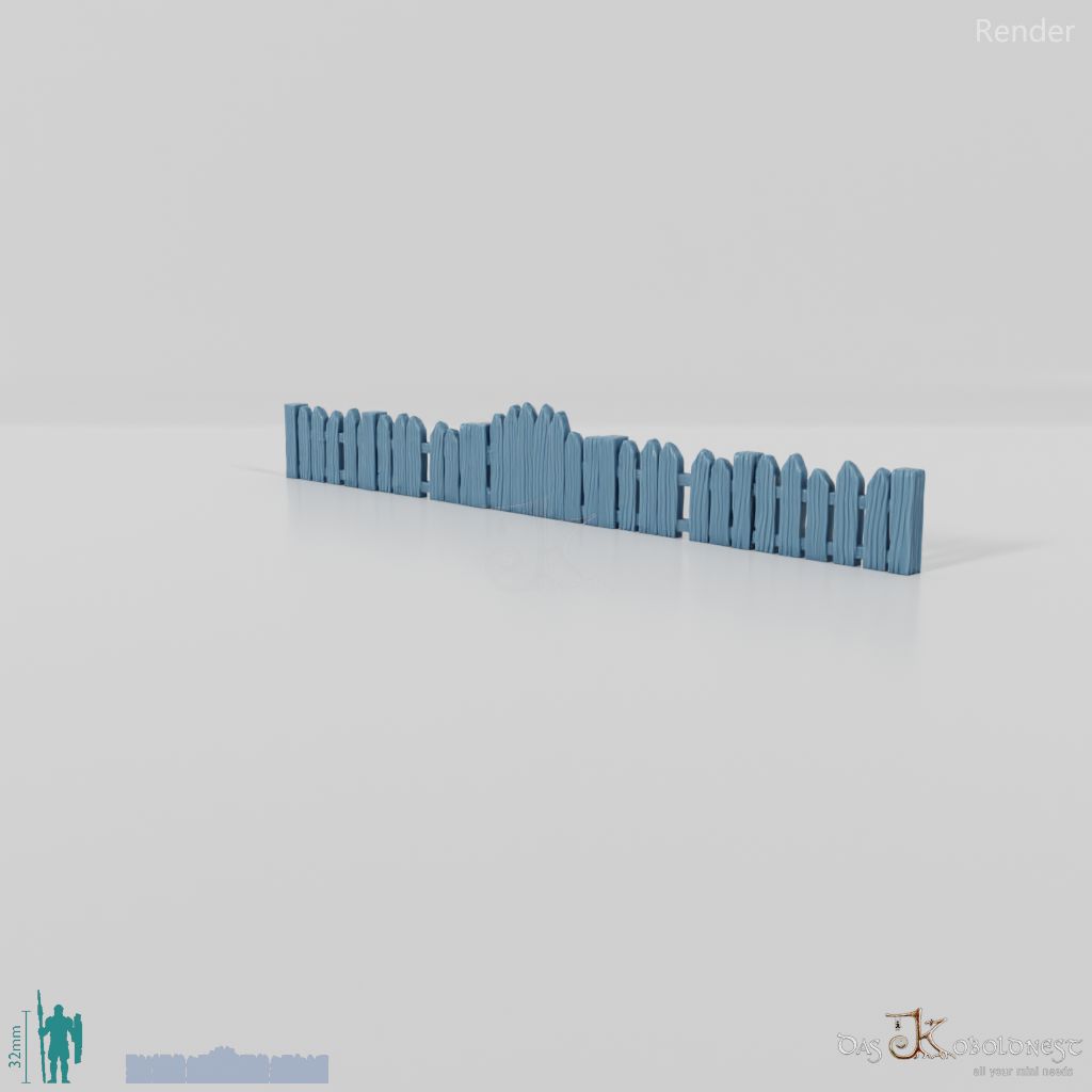 Fence - Halfling picket fence