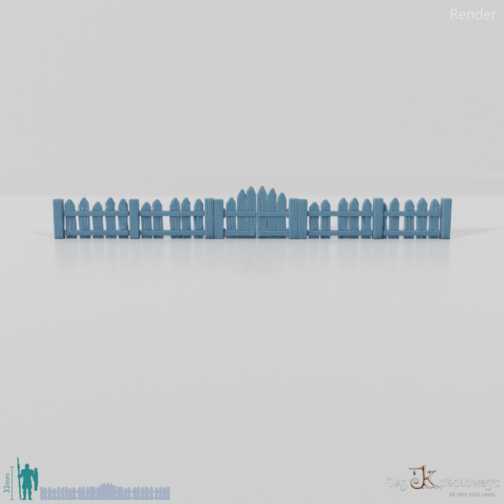 Fence - Halfling picket fence