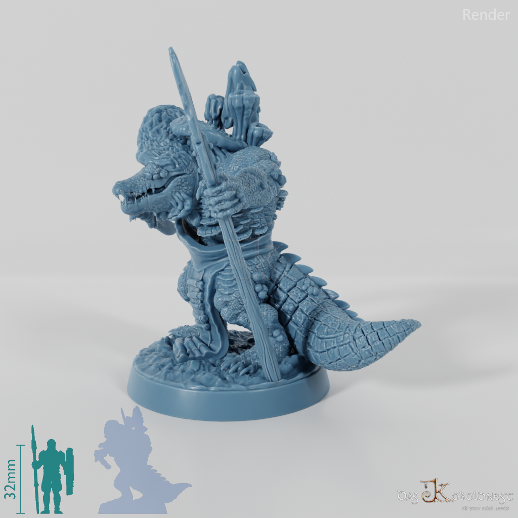 Fungal Infected Crocodile Folk Hunter 01