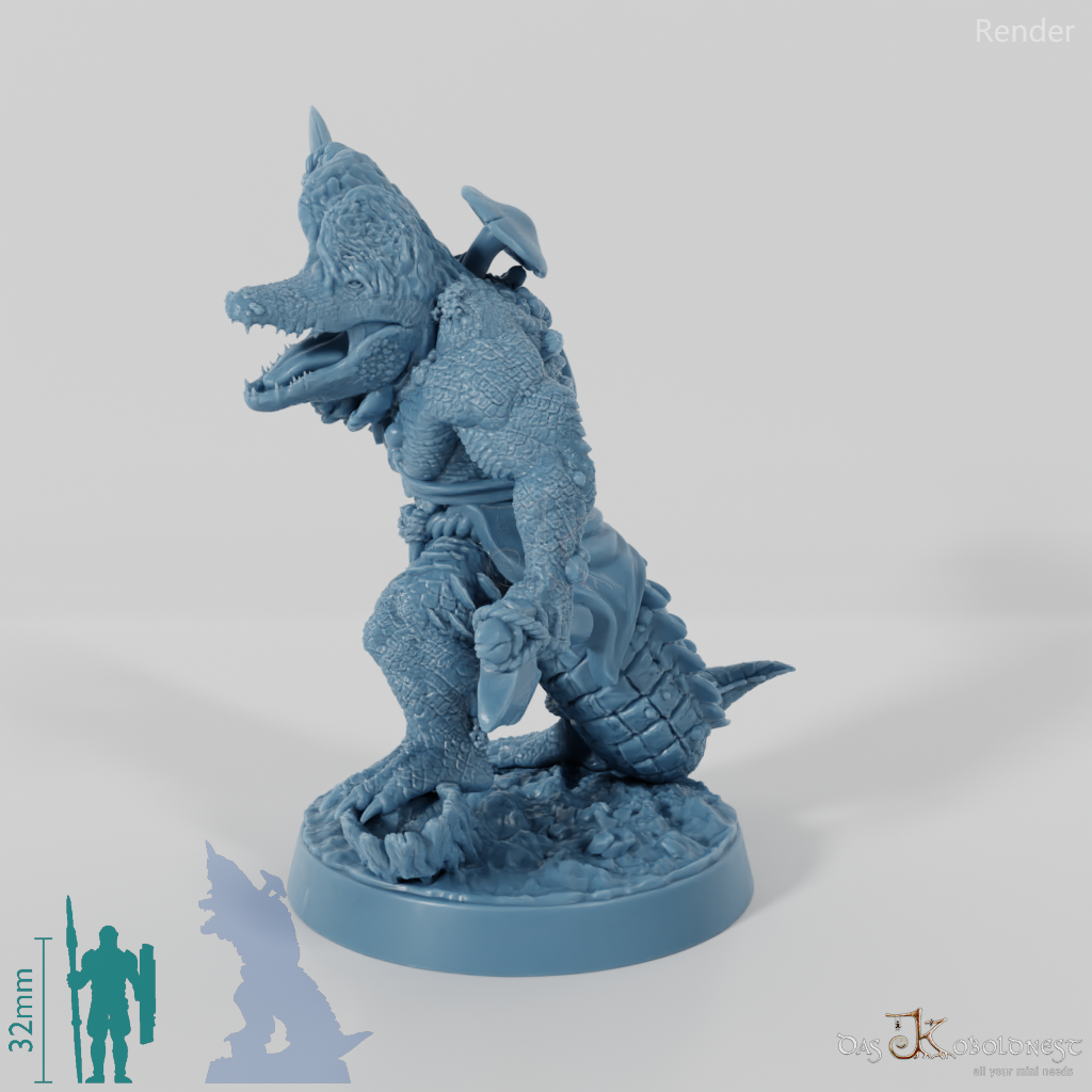 Fungal Infected Crocodile Folk Warrior 01