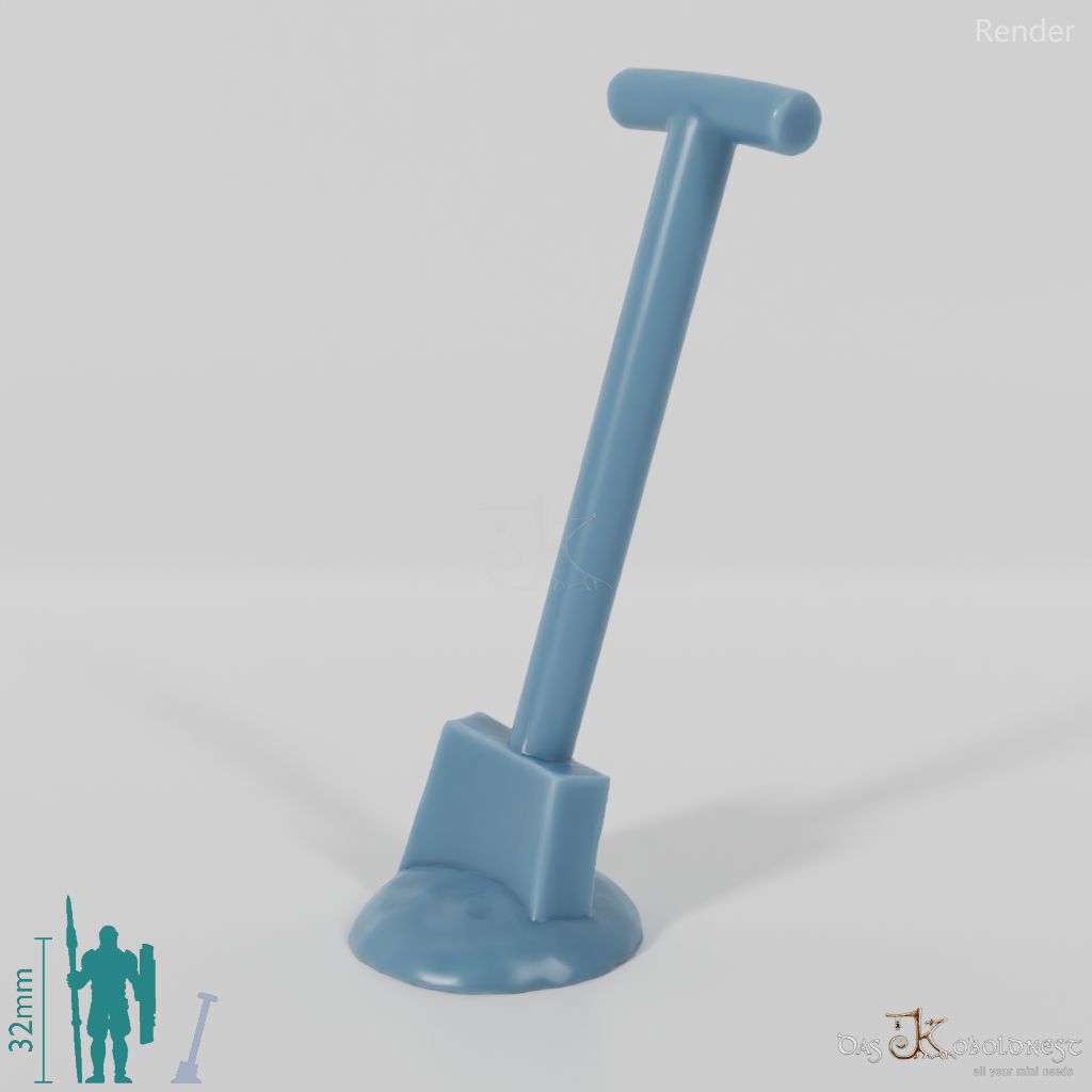 Werkzeug - Steckender Spaten