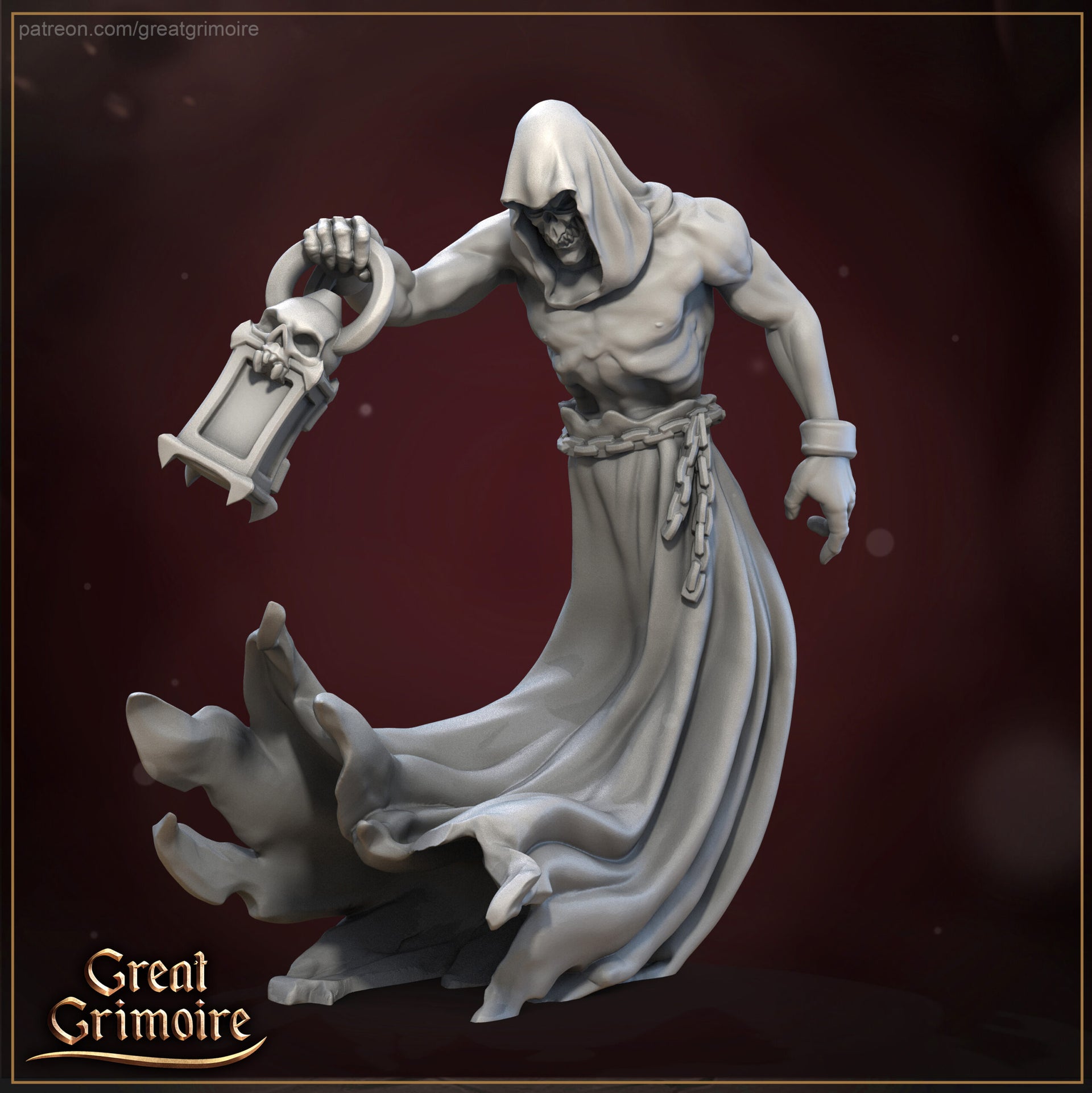 Ghostly box guard with lantern
