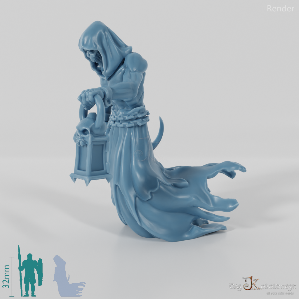 Ghostly lodge guard with sickle