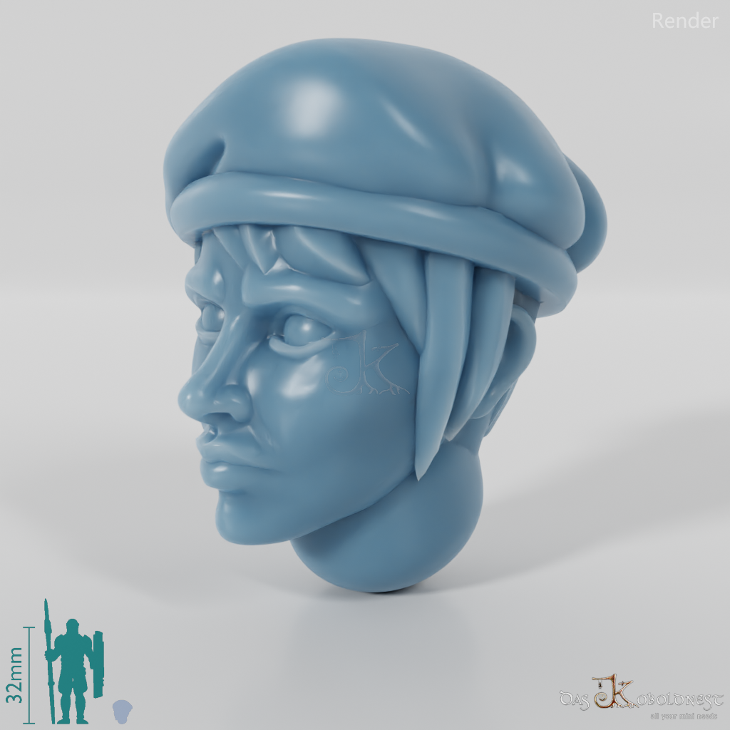 Space Soldiers - Infantry Head - Woman 02