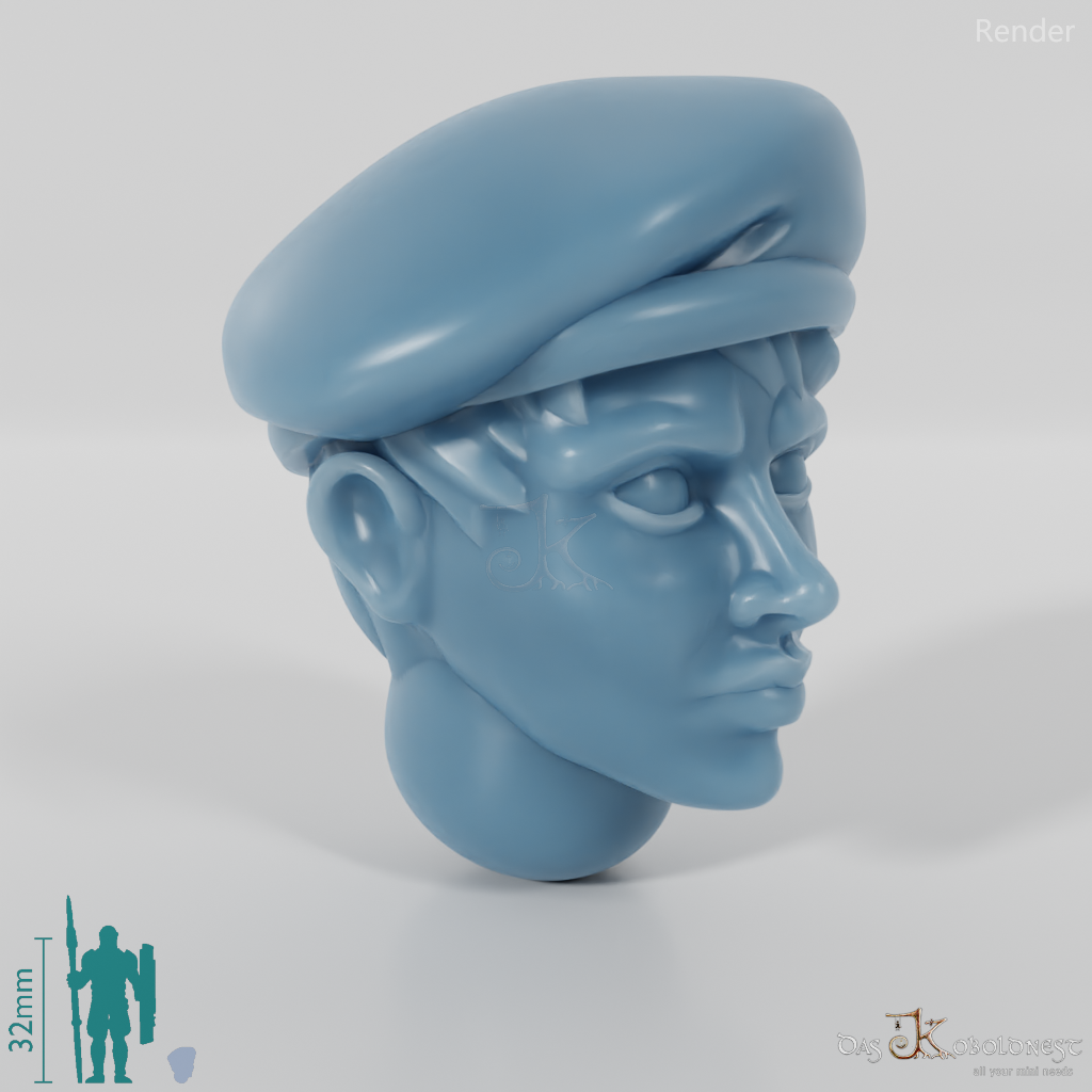 Space Soldiers - Infantry Head - Woman 02