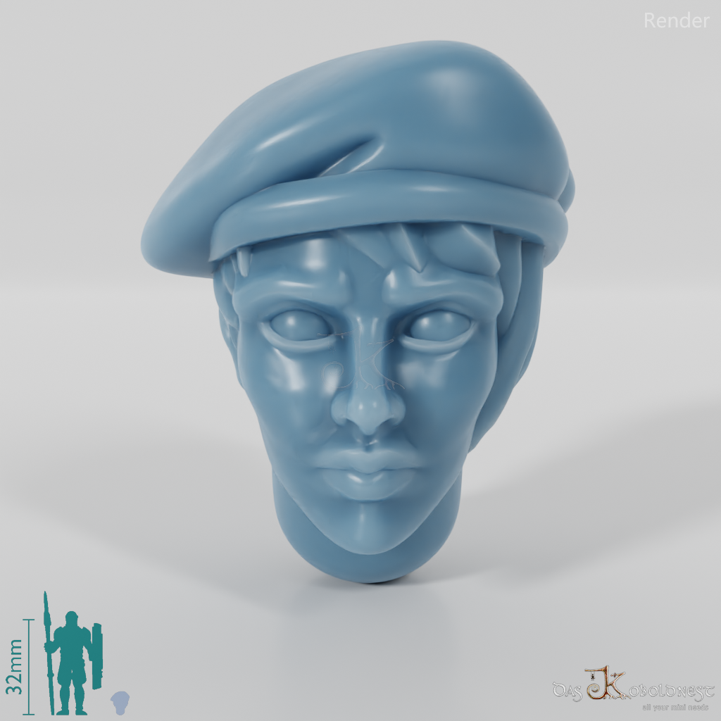 Space Soldiers - Infantry Head - Woman 02