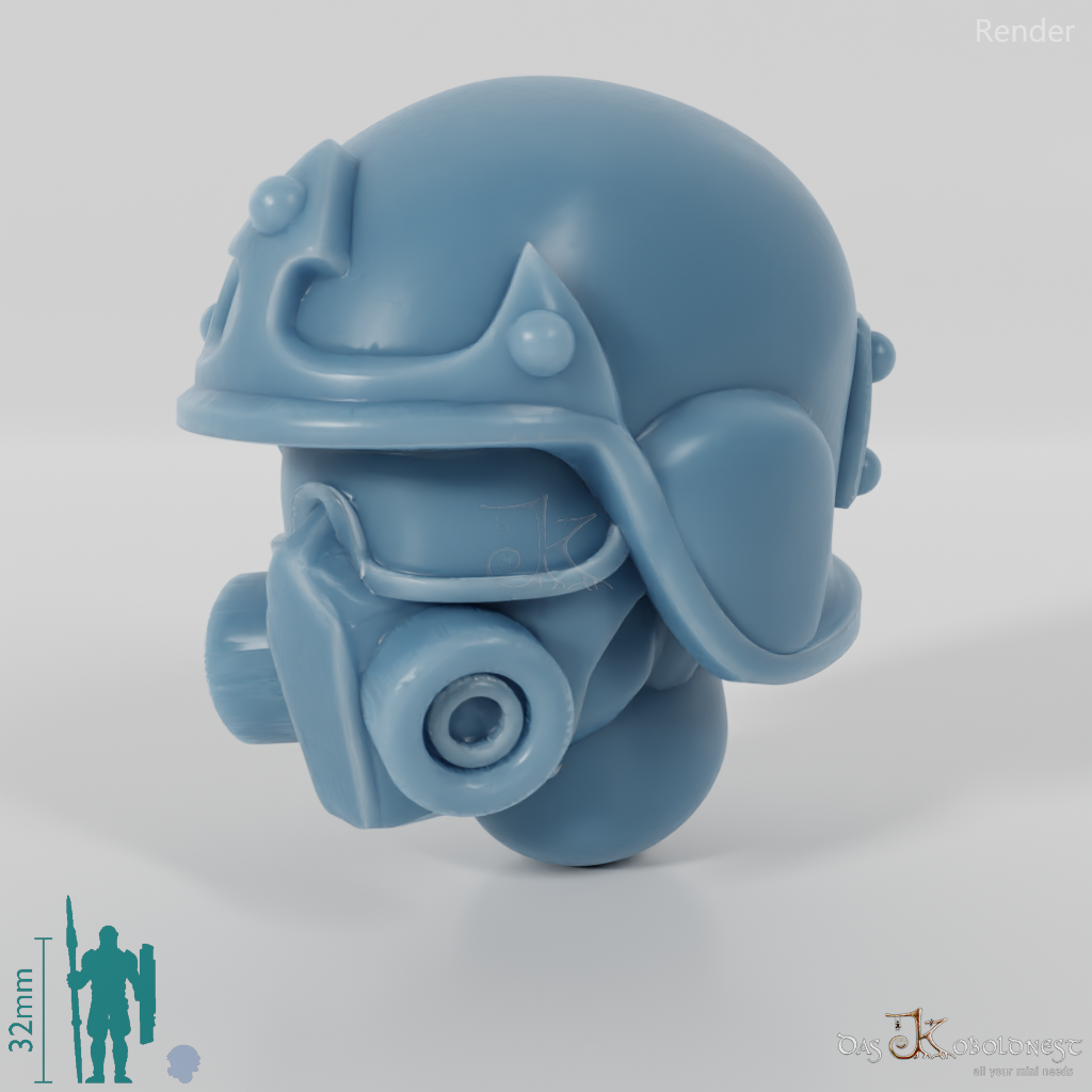 Space Soldiers - Infantry Head - Helmet 03