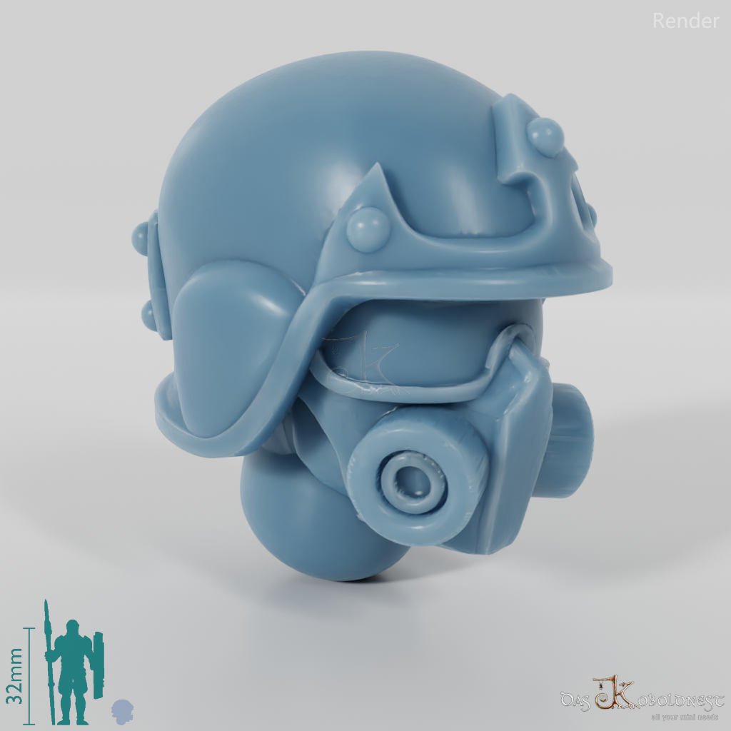 Space Soldiers - Infantry Head - Helmet 03