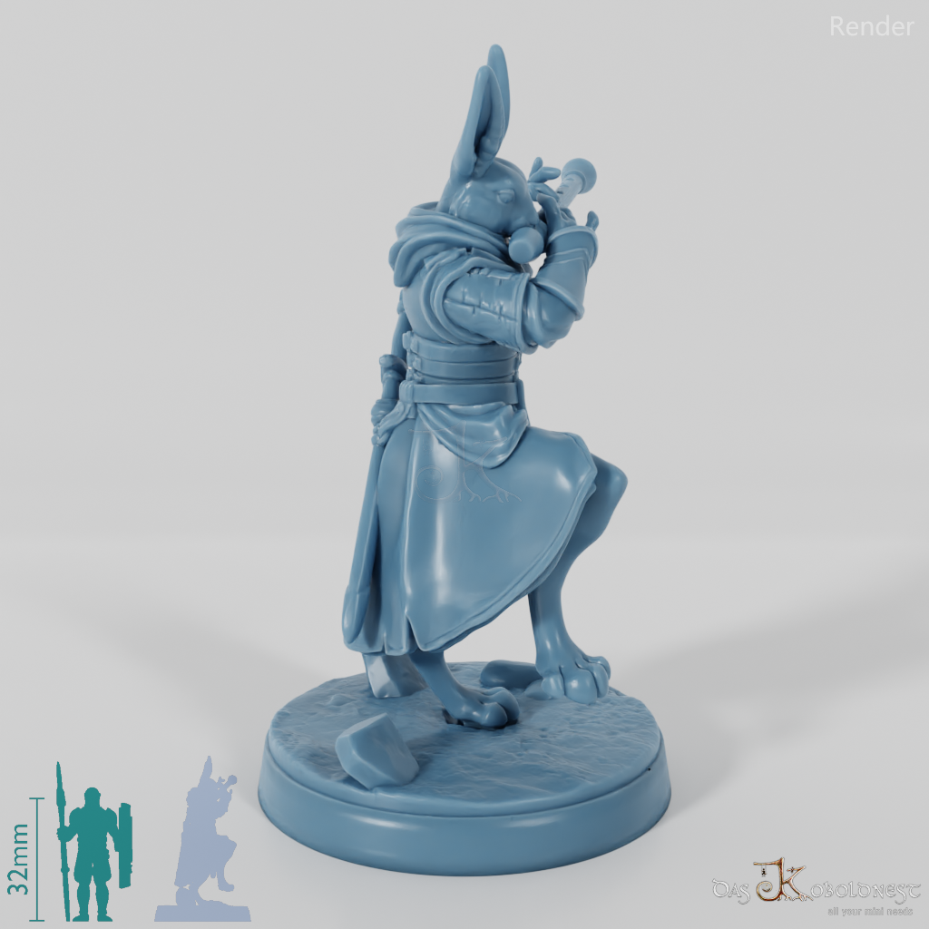 Hasenvolk-Flötenspieler