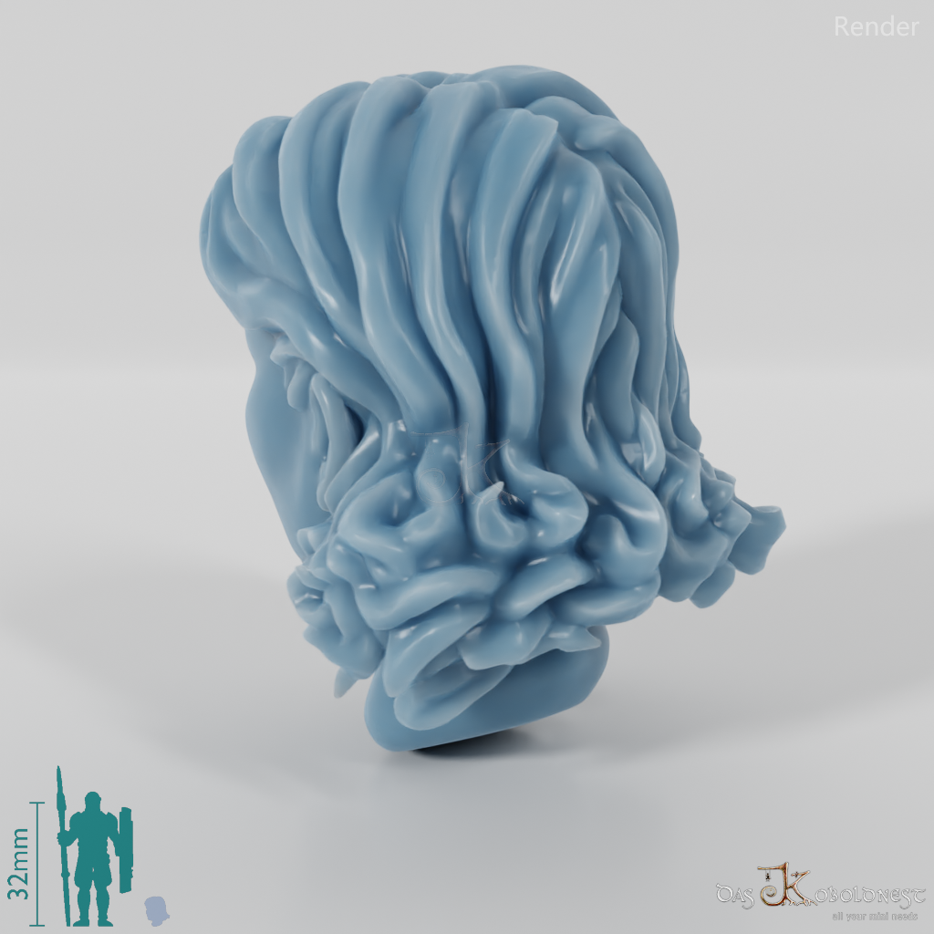 Woman's head - light curls