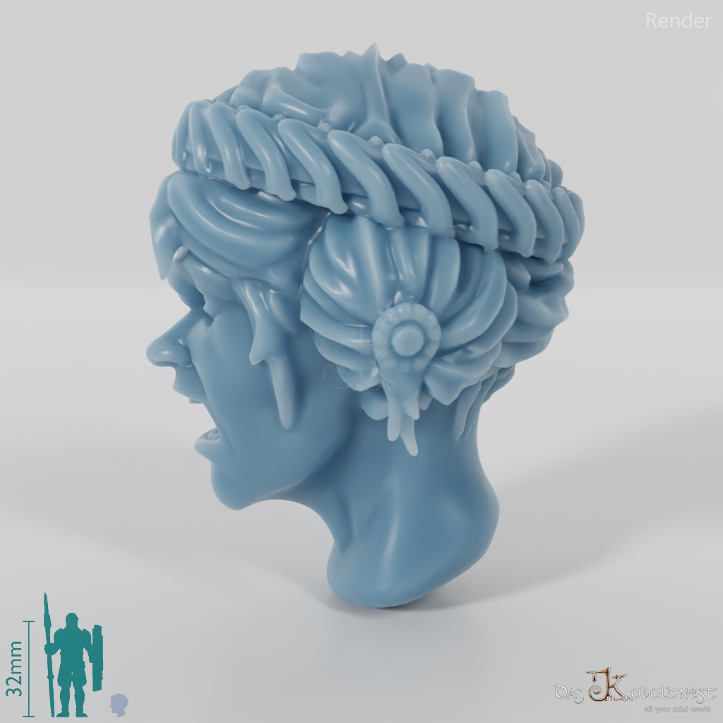 Woman's Head - Noble Headband (Angry)