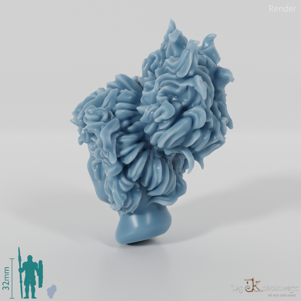 Woman's head - shaggy hair